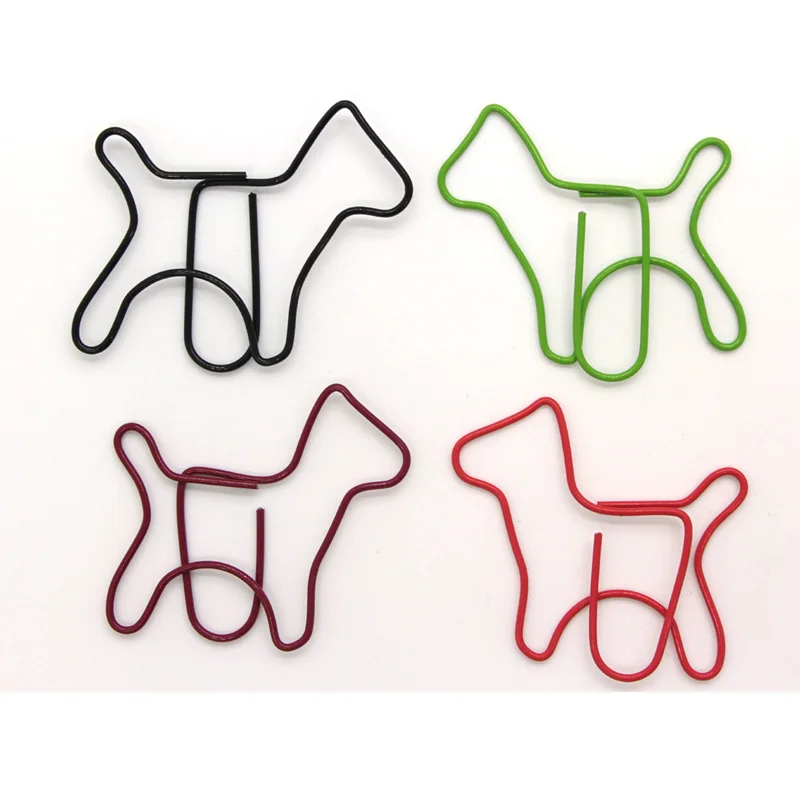 

Animals Dog Series Creative Cute Kawaii Paper Clips Bookmark Memo Clip For Office School Supplies Stationery 50Pc