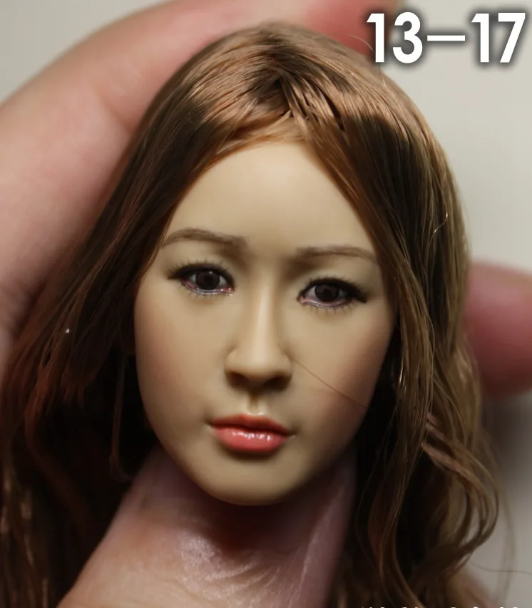 1/6 scale female head shape for 12