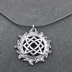 Nostalgia Russia Star In Wheel Slavic Pendant Amulet Talisman Jewelry Making Male Necklace Gifts For Women