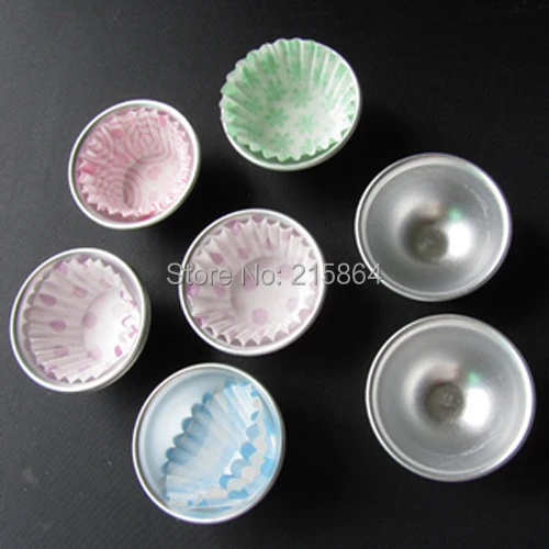 10 Pcs Mini Trumpet Semicircle Cake Mold Egg Tarts Pudding Mold DIY Baking Tools