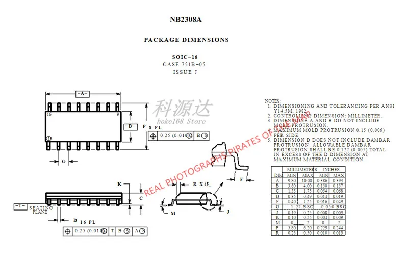 5 ピース/ロット NB2308AI5HG SOP16 2308AI5HG 2308