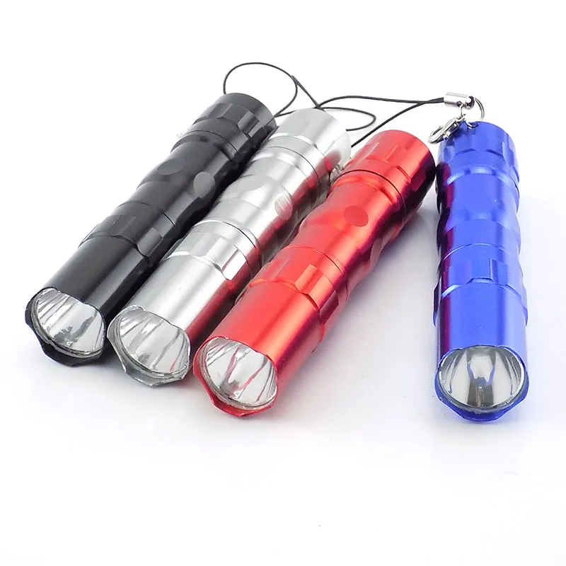 4 color Mini waterproof LED flashlight small keychain Flashlights linterna penlight flash Torch lamps light AA for camping