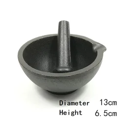 Iron garlic mortar pounding pot agitator garlic cast iron grinder
