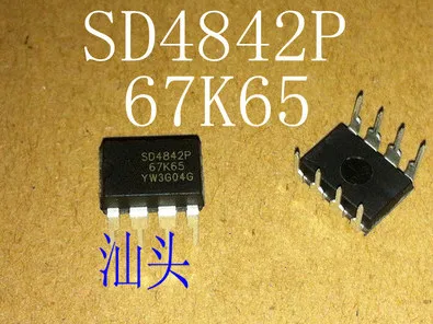 

10PCS/lot SD4842P SD4842P67K65 DIP8 Low power switching power supply chip