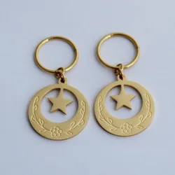 Girls Island Style Stainless Steel Earrings - Star And Moon Heart Shaped Kiribati Jewelry Gift Fashion Accessory for Teens