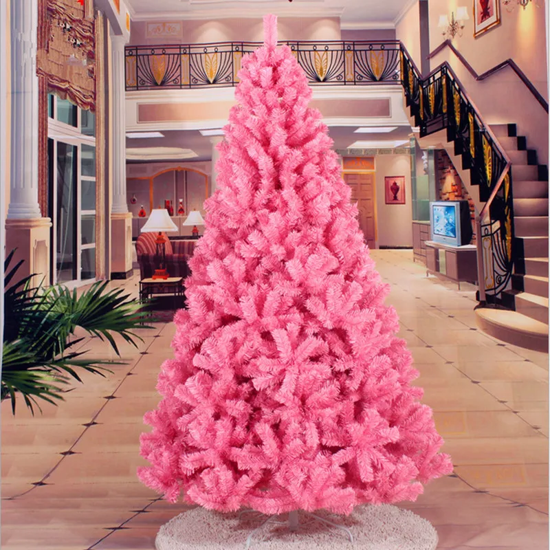 Teellook's new pink PVC Christmas tree 1.2m / 5.0m Christmas and New Year layout