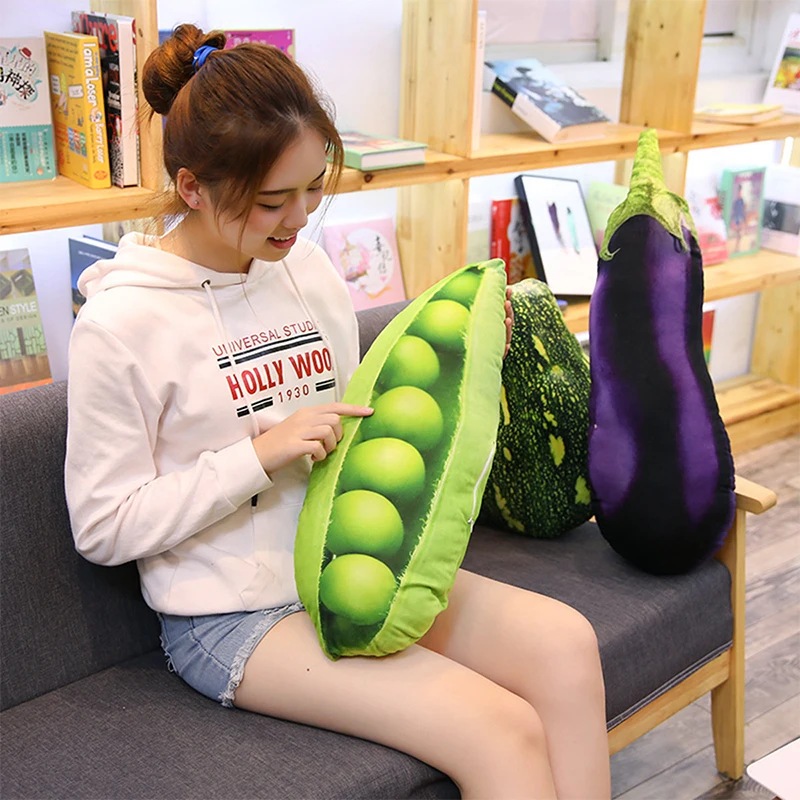 Simulazione Frutta Verdura Cuscino Pad Vegetale Riempito Bambola Patate Broccoli Pisello Fragola Mela Durian Peluche Casa Creativa