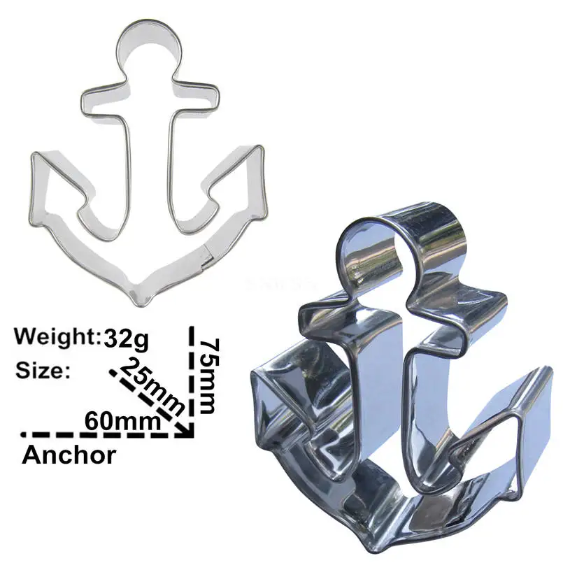 Super Heavy Anchor Shape Fondant Cake Decorating Tools,Ship\'s Anchor Baking Biscuits  And Cookies Molds,Direct Selling