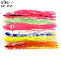 MNFT 2 Pcs/lot 20-24cm Octopus Lure Squid Jig Fishing Soft Lures Big Squid Bionic Bait Skirt Sea Fishing Tackle Random Mix Color