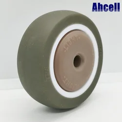 50mm TPE Rubber Roller Castor Wheel No Steel Frame For Caster 2 Inch With Ball Bearing Mute Plastic Wheel