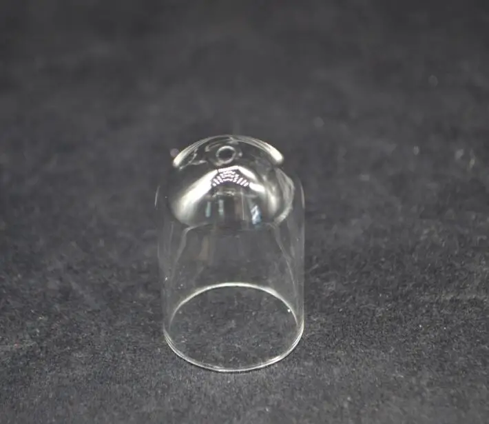 10pcs/lot 30*20mm clear glass globe with hole cup bell shape glass bottle jars vials pendant necklace pendant jewelry findings