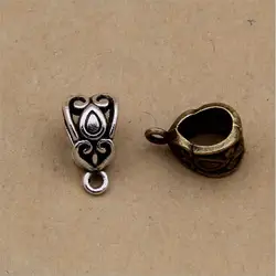 30pcs Necklac Clasps Pinch Clips Bails Charm Connectors Melon Seeds Buckle Pendant DIY Necklace Connectors Jewelry Findings Z451