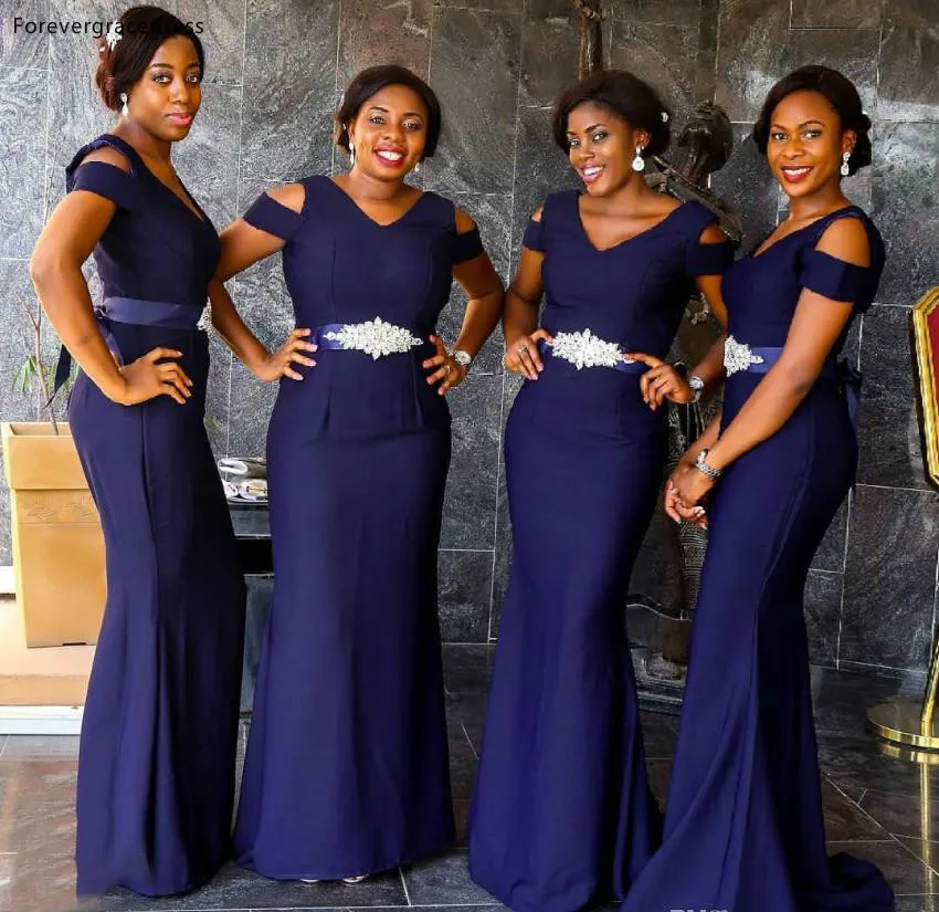 

South African Black Girls Bridesmaid Dresses Summer Country Garden Wedding Party Guest Maid of Honor Gowns Plus Size Custom Made