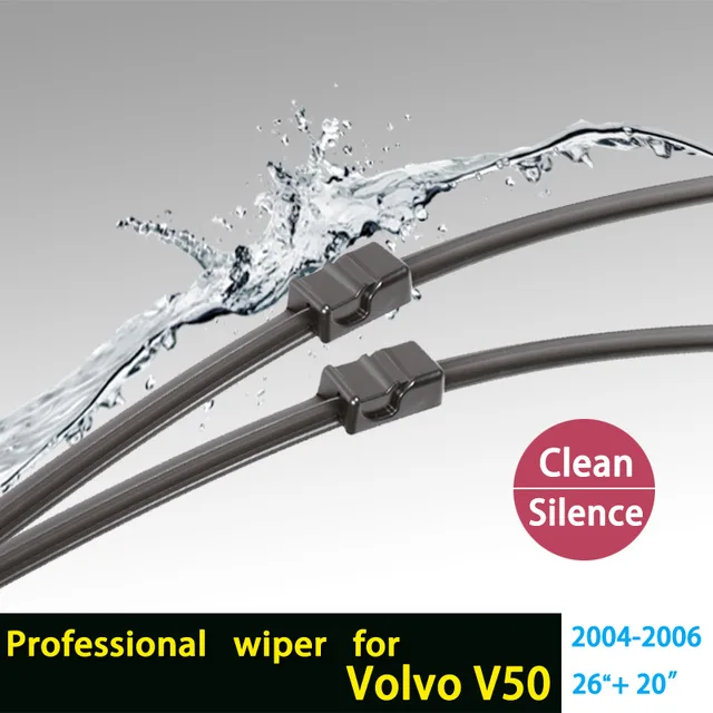 2pcs/Lot Wiper Blades For Volvo V50 2004-2006 2006-2013 26