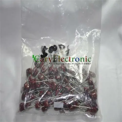 Wholesale 100pcs long lead New Silver MICA Capacitors 500pF 500V for tube audio guitar amps tone DIY parts free shipping