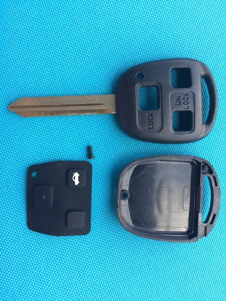 For Toyota Yaris Carina Avensis ETC. 3 Button Remote Key Case Shell Toy47 Uncut Blade No Logo Car Accessories Auto Parts Cheaper