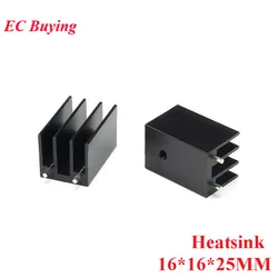 10Pcs/1pc 16X16X25mm Heatsink TO-220 Radiator Cooler Cooling Fin Aluminum Heat Sink TO220 16*16*25mm TO 220 16mmx16mmx25mm