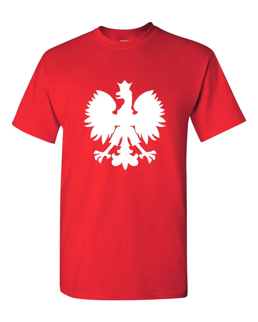 Top Quality T Shirts Men O Neck Poland Eagle T-shirt Polish Pride Polska Footballer Team Print Tee Shirts