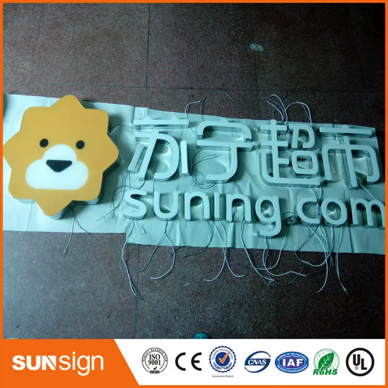 3d epoxy resin led channel letter sign