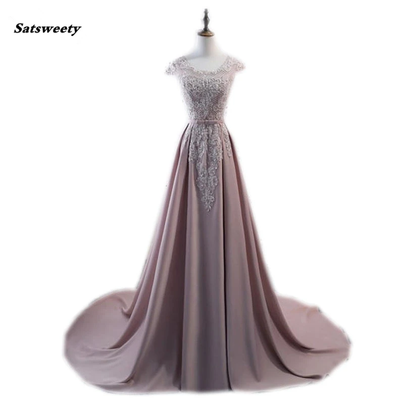 Modest Long Chiffon Mother Of The Bride Lace Dresses Appliques Plus Size Mum A-line Prom Gowns Vestido De Madrinha