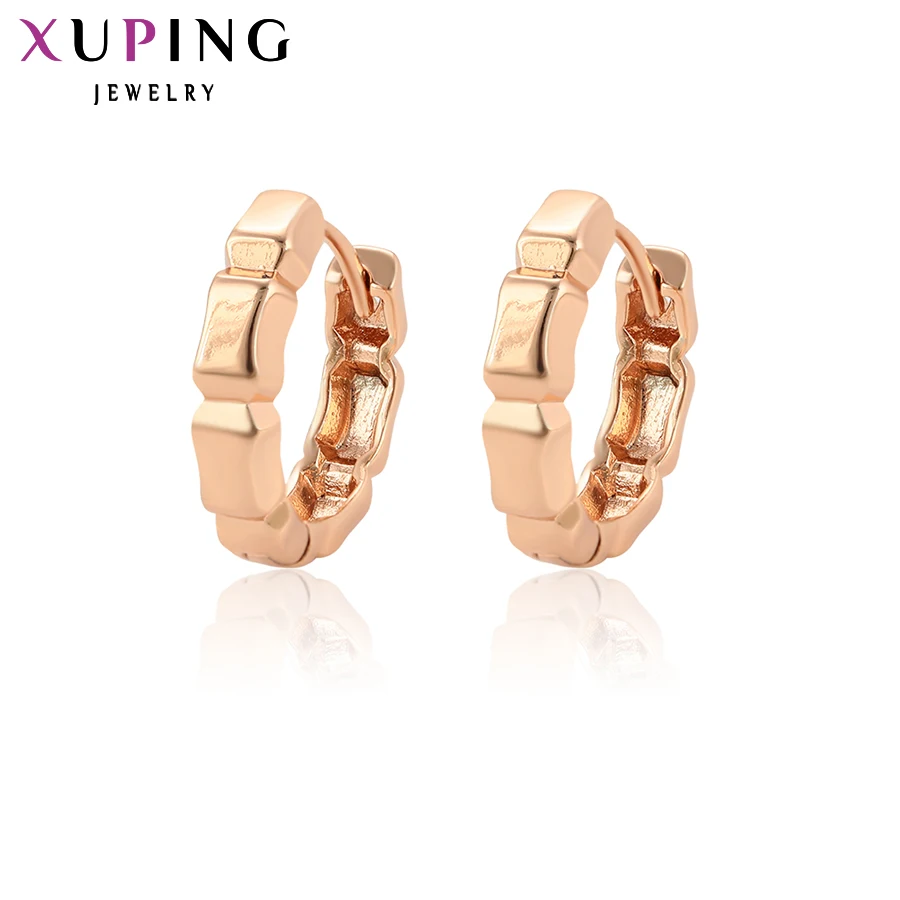 Xuping Jewelry Fashion Rose Gold Color Huggies Earring for Women 96754/A00678757