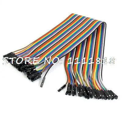 

40 PCS 30CM Female to Female 1 Pin Plug Jumper Cable Wire for Arduino