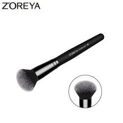 ZOREYA Brand Black Round Powder Brush High Quality Synthetic Hair Single Cosmetic Tools Soft Face Contour Makeup Free Shipping