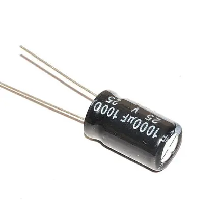 500PCS 1000uF/25V 1000uF 25V electrolytic capacitors Free shiping 10mm*17mm