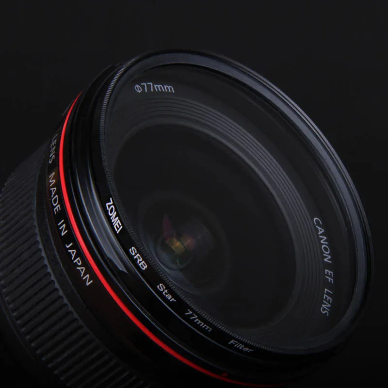 Filtro de estrela profissional premium zomei 82mm, ponto de 6 linhas 6pt para canon eos nikon sony pentax olympus dslr, lente de câmera