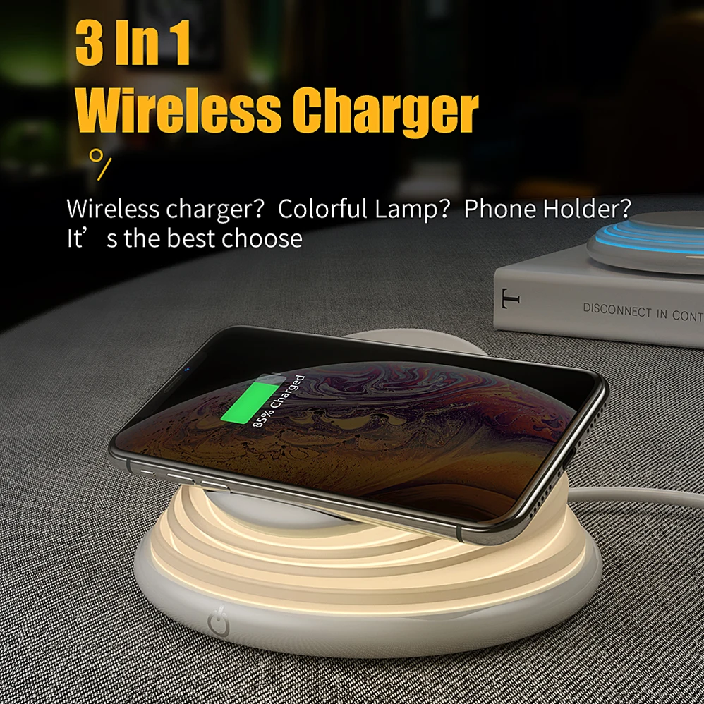 QI Wireless Charger For HUAWEI P30 Pro Mate 30 Pro IPhone X XR 11 XS Max 8 8Plus Samsung Note 8 9 S10 5G S9 + S8 S7 Charge Dock