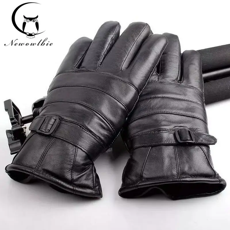 Men's winter warm outdoor sports gloves thickened high-quality sheepskin extra large thick sheepskin gloves tactical gloves