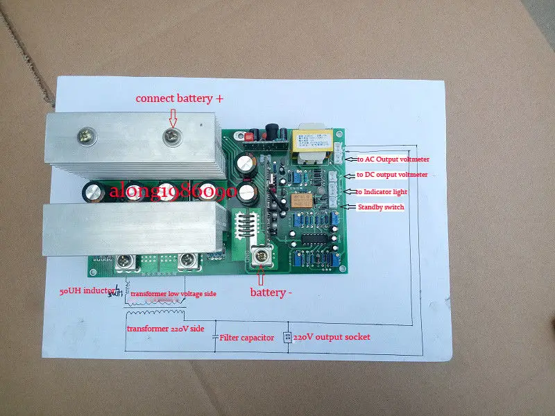 ZEROZONE Pure Sine Wave Power Frequency Inverter Driver Board 12V 24V 36V 48V 60V L11-42