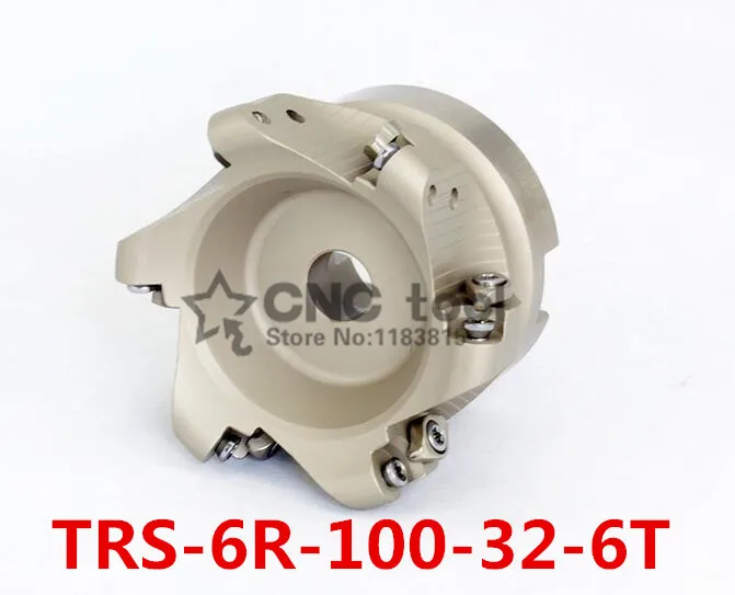 TRS 6R-100-32-6T Face End Milling Cutter Indexable Flat Roughing Cutting ,CNC Milling Cutter