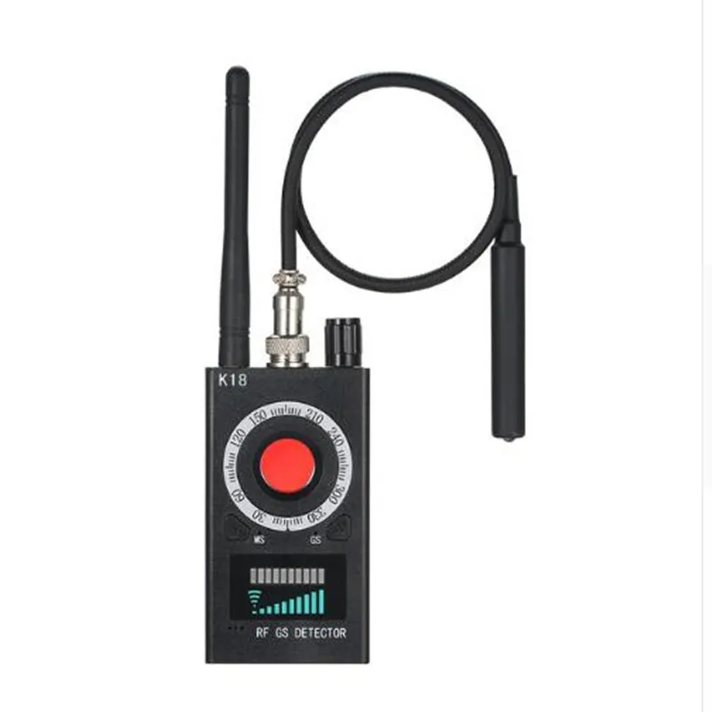 K18 Multi-function Anti-spy Detector Camera GSM Audio Bug Finder GPS Signal Lens RF Tracker Detect Wireless Products EU/US Plug