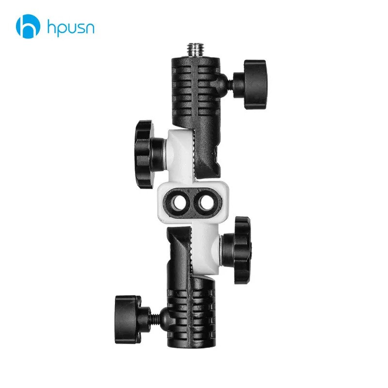 Универсальный металлический кронштейн HPUSN N1 для холодного башмака адаптер для горячего башмака для триггера двойной держатель зонта поворотный кронштейн для осветительной стойки