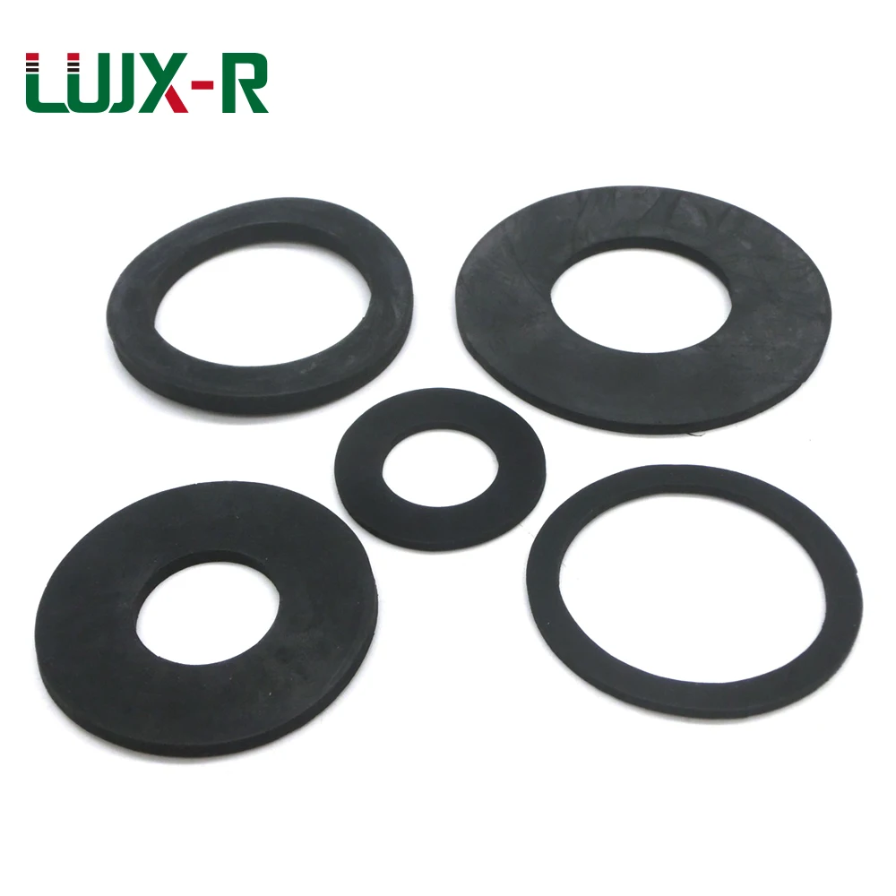 LUJX-R Thickness 5mm Rubber Flat Gasket Nitrile Plain Washer Quick Connector Gaskets ID22/28/33/41/47/60/76/98mm Sealing Rings