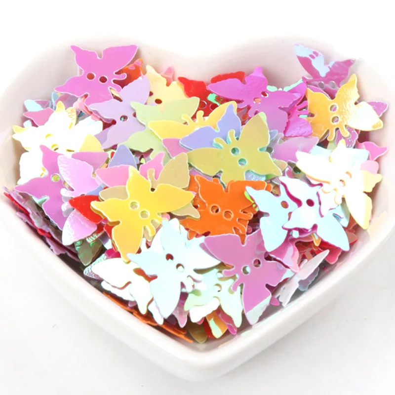 10g Stereoscopic Plane PVC loose Sequins Multicolor Paillettes Sewing Craft Children DIY Garment Decoration Accessory 3-30mm