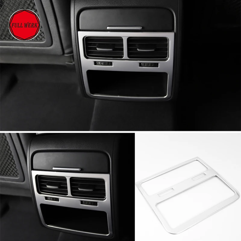 1 Set Car Rear Air Vent Outlet Trim Cover Frame Plate for VW Touareg 2011-2018 Car Styling Interior Decorative Accessories