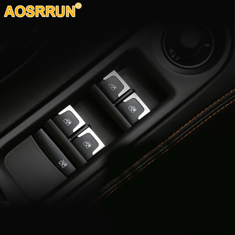 Car Windows Button Sequins Trim Accessories For Opel Insignia Sport Tourer OPC Mokka 2009 2010 2011 2012 2013 2014 2015