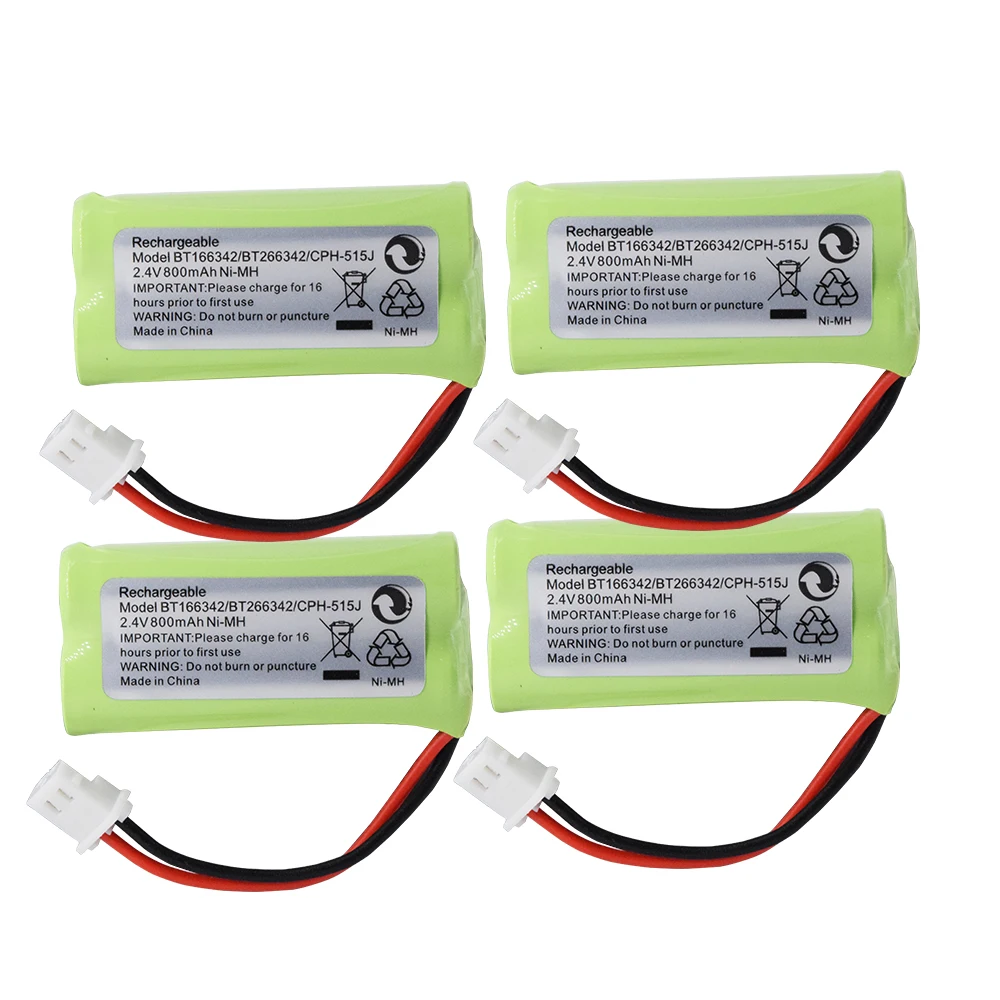 BT-166342 2.4V 800mAh 2 * AAA متولى حسن بطارية قابلة للشحن اللاسلكي الهاتف BT-166342