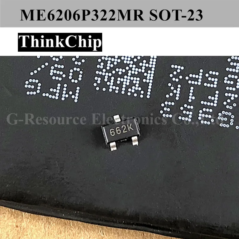 (100 pcs) ME6206P332MR XC6206P332MR XC6206 SOT-23 3.3V LDO stabilized voltage IC (Marking 662K)