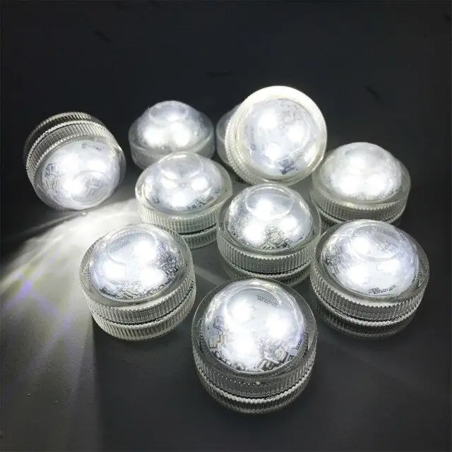 

20Pcs*Submersible led remote control tea led mini light wedding party supplies christmas decoration for hookah shisha vase light