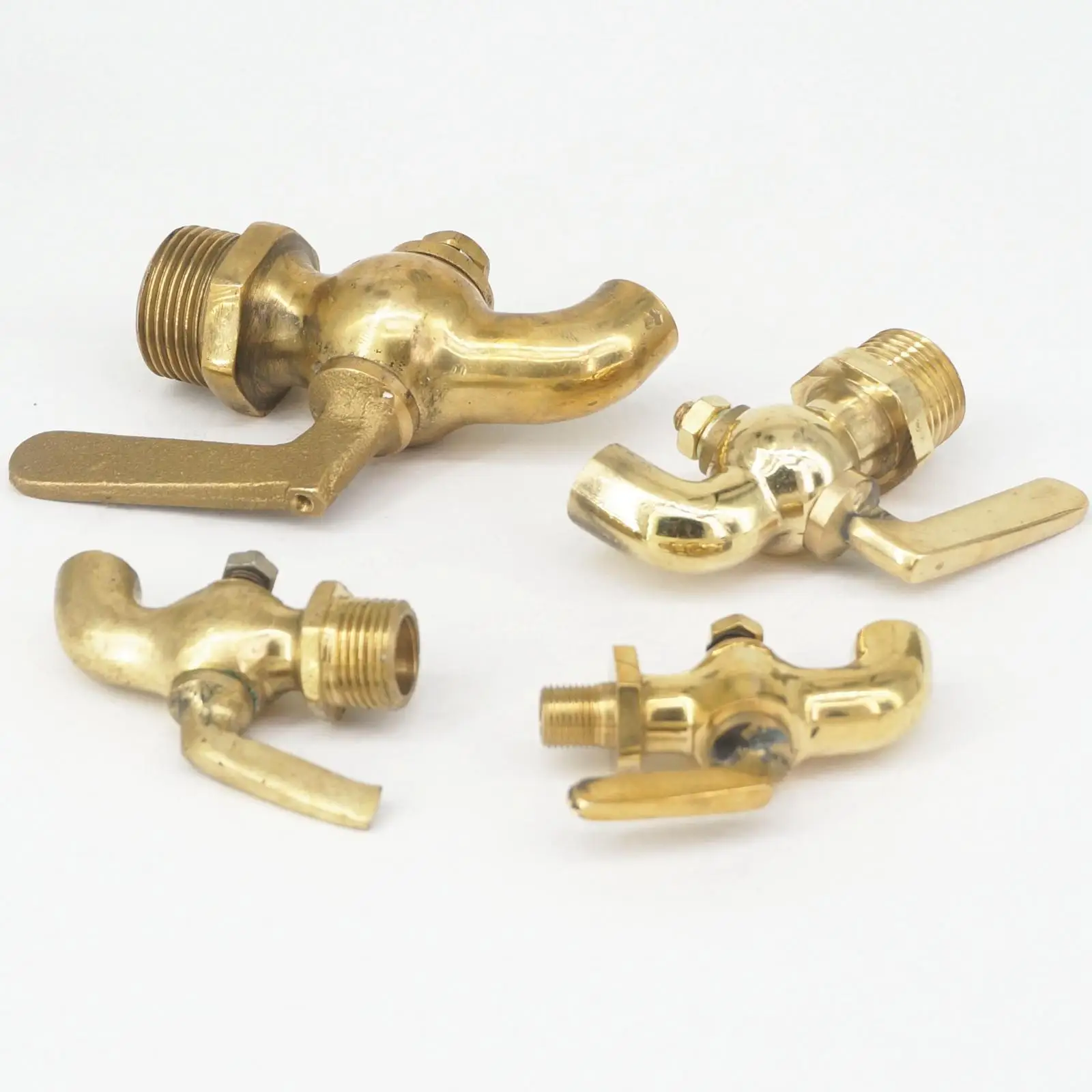 

1/8" 1/4" 3/8" 1/2" BSP Male Bronze Brass Handle Faucet Petcock Tap Tea-furnace Water Boiler Insulation Barrel