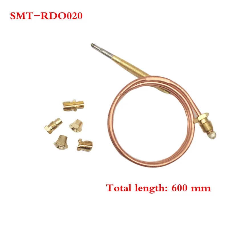 Earth Star 1 Set 600mm Gas Furnace Universal Thermocouple Set M6x0.75 With Five Nut Replacement Thermocouple