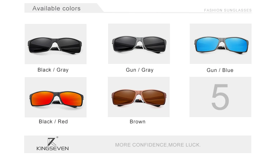 Kings even brand design mode aluminium magnesium sonnenbrille männer polarisierte fahr brillen für männer uv400 oculos n7021 – Detail 3