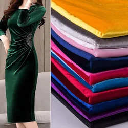 Velvet Fabric Glossy Cloth 50*155cm Silky Stretchy Qualified Dress Clothes Luxury Soft  DIY Craft Accessory