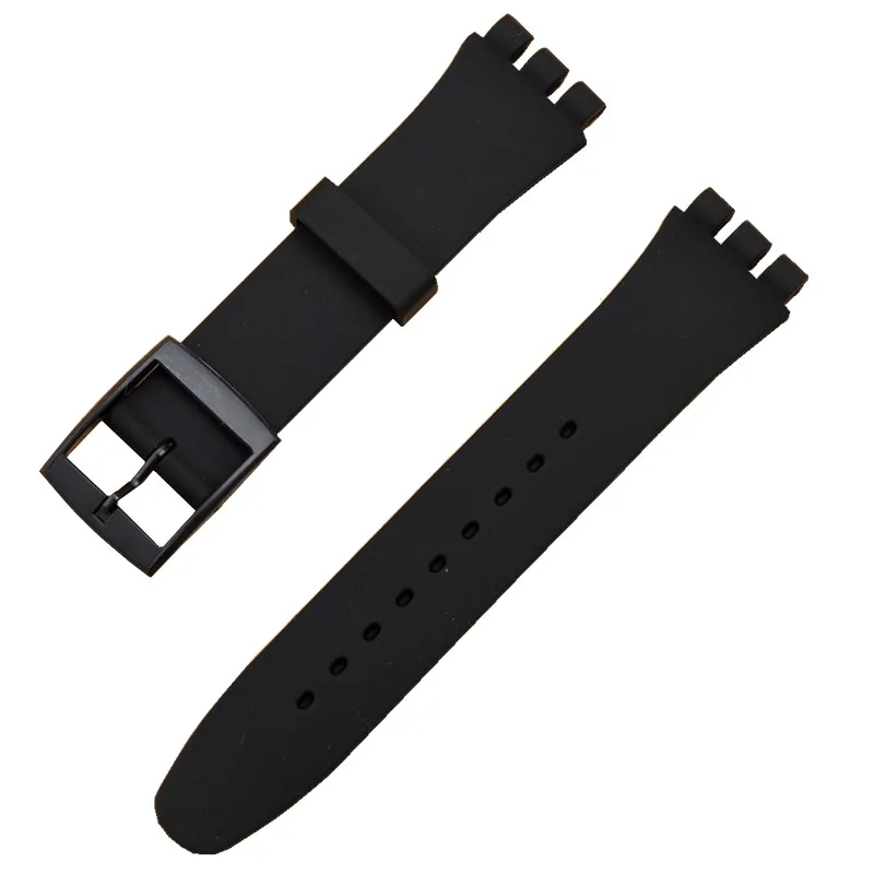 Watch Strap for Swatch Strap Silicone Watchband Replacement Watch Band 17mm 19mm 20mm Rubber Strap Men Women Watch Accessories