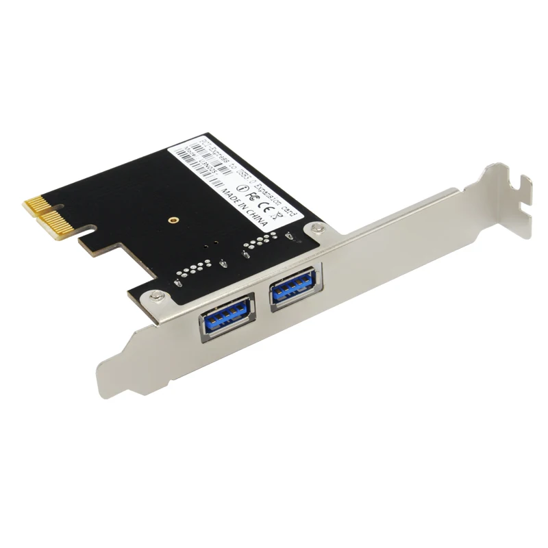 2-portowa karta rozszerzeń USB 3.0 PCI-E zewnętrzna karta USB3.0 PCIe z 2 moduł zasilania chip nec na pulpit komputer stancjonarny wysoka jakość