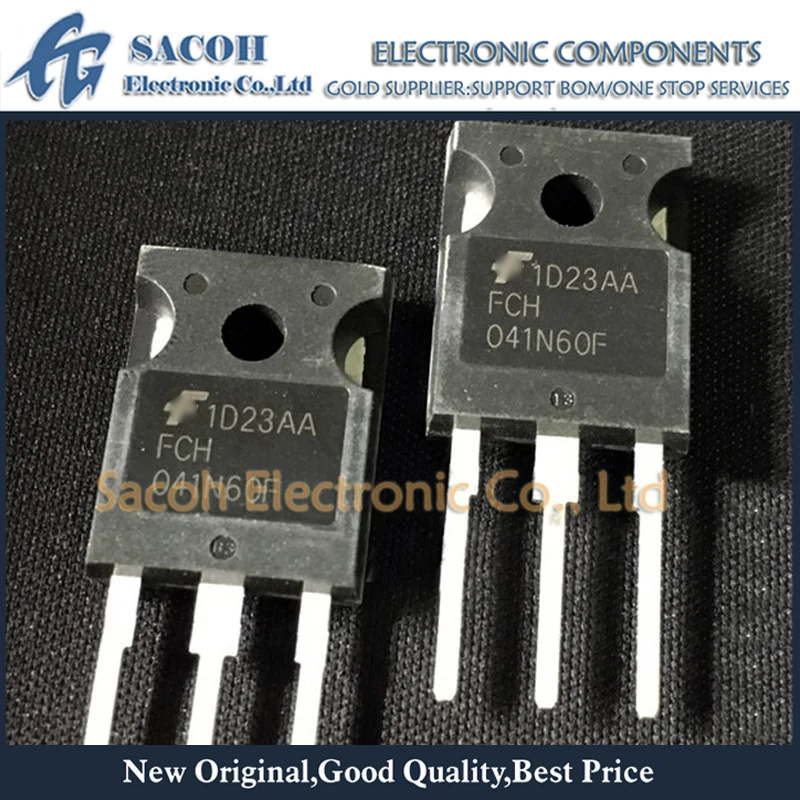 

Refurbished Original 5Pcs/Lot FCH041N60F FCH041N60 FCH041N60E OR FCH041N65EF TO-247 77A 600V N-Channel MOSFET