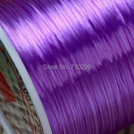 Threading materials 70 metres of strong and stretchy Purple Elastic